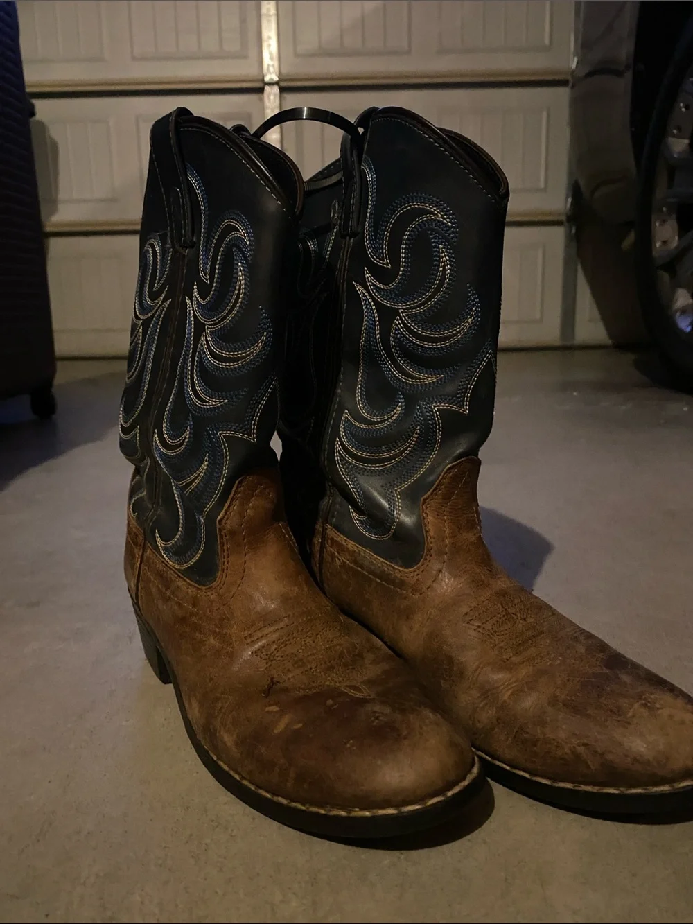 Kids CODY JAMES Navy and Blue Cowboy Boots